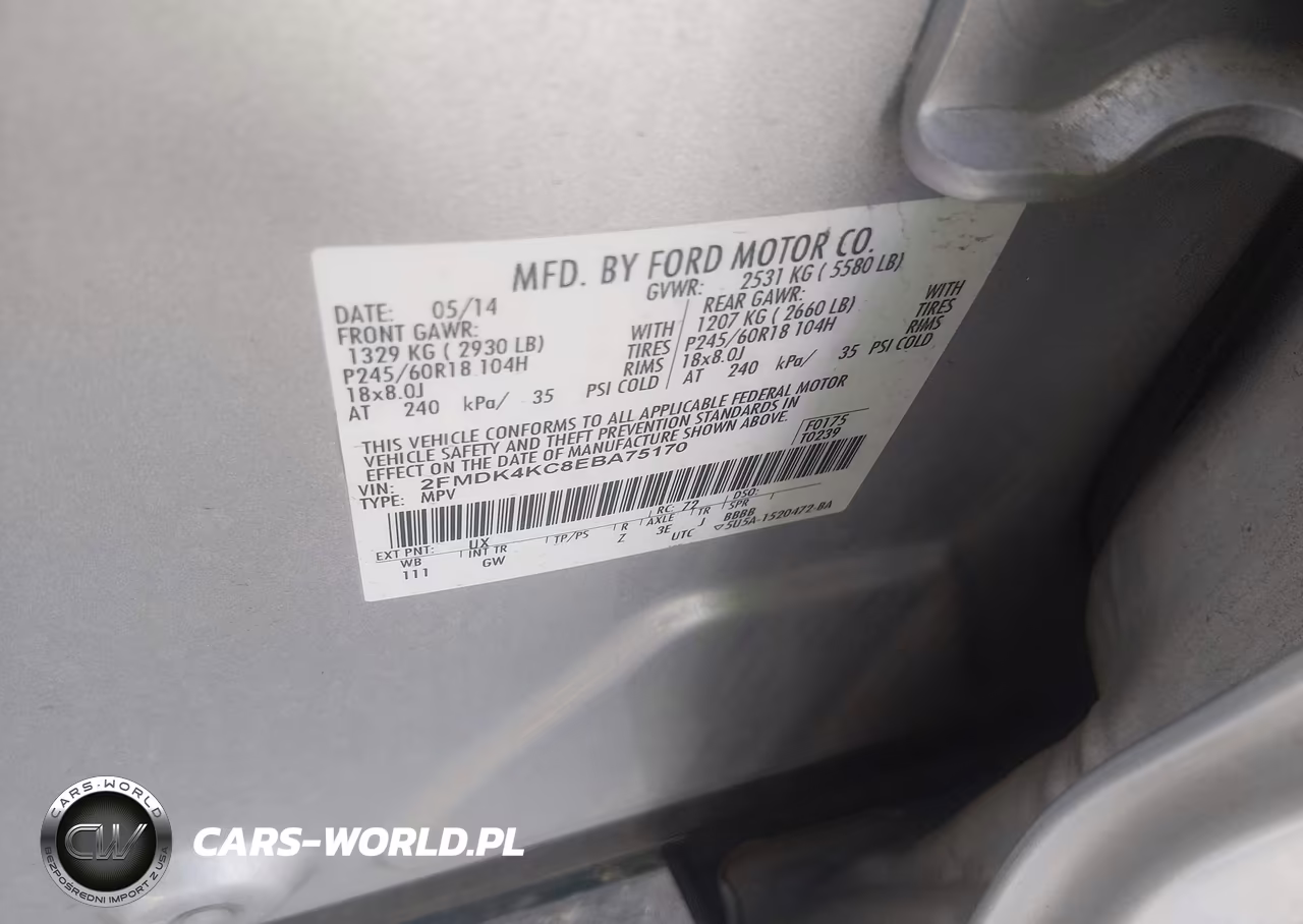 2014 Ford Edge Limited VIN:2FMDK4KC8EBA75170 - 9