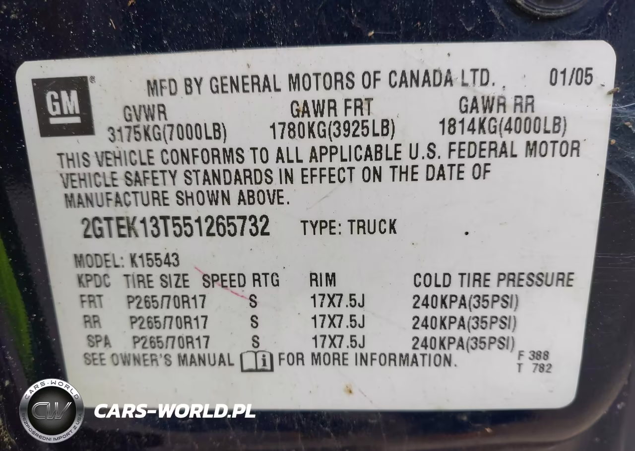 2005 GMC Sierra 1500 Sle VIN:2GTEK13T551265732 - 9