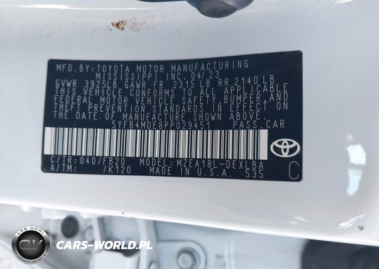 2023 Toyota Corolla Le VIN:5YFB4MDE8PP029451 - 9