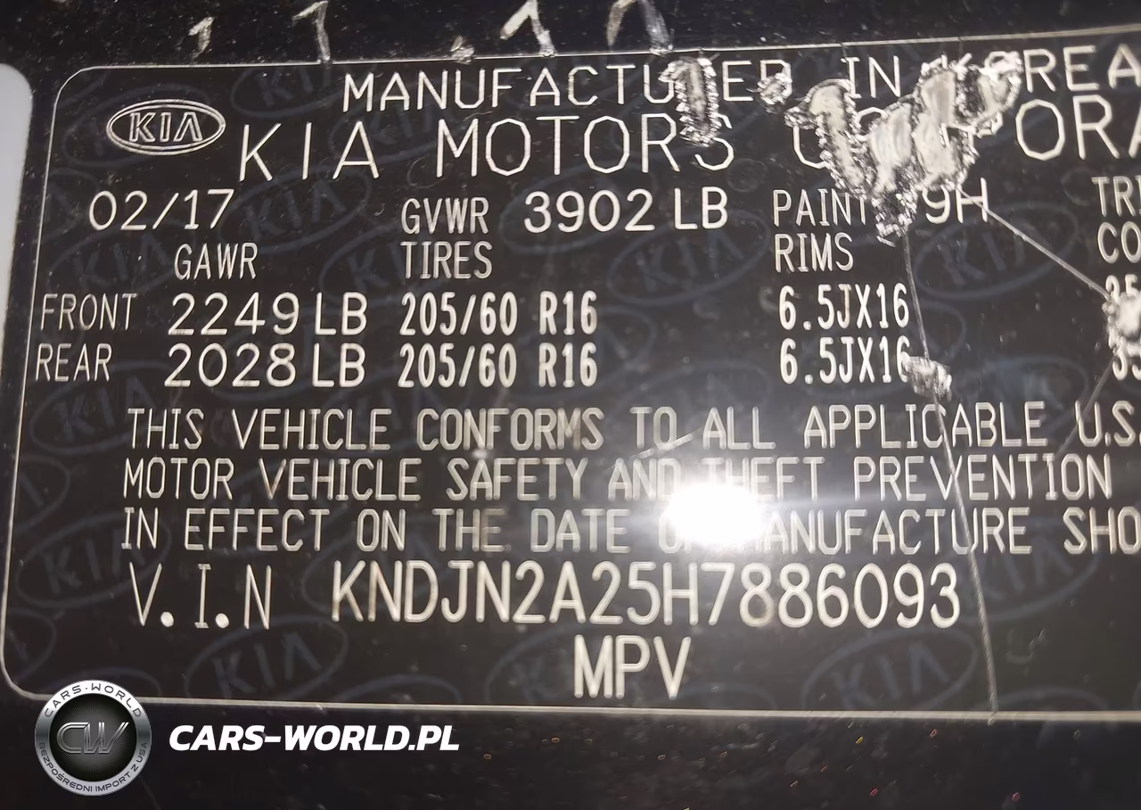 2017 Kia Soul VIN:KNDJN2A25H7886093 - 9
