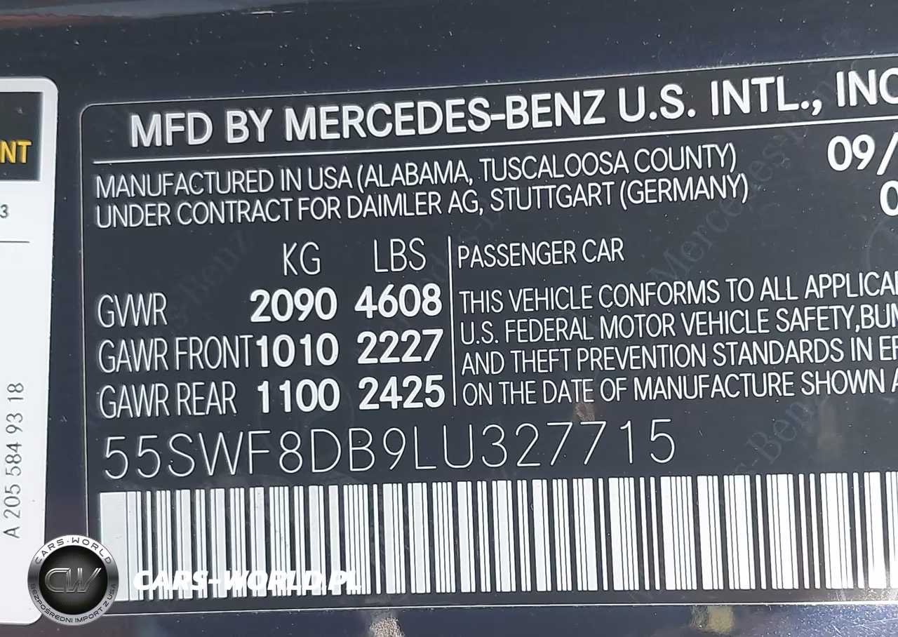 2020 Mercedes-Benz C 300 VIN:55SWF8DB9LU327715 - 9