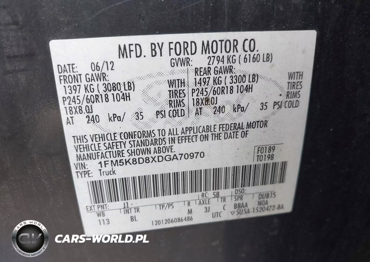 2013 Ford Explorer Xlt VIN:1FM5K8D8XDGA70970 - 9