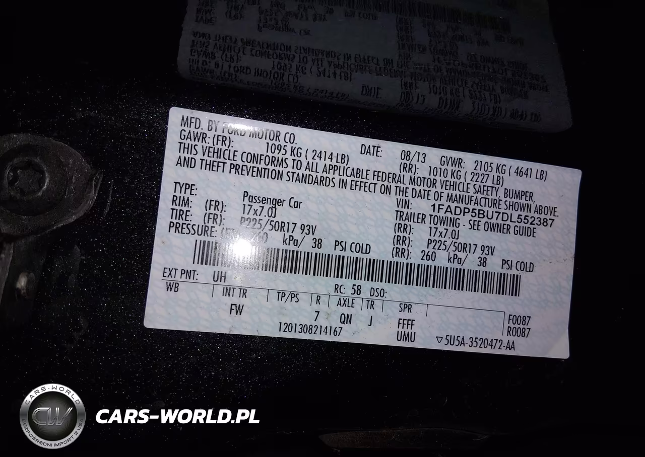 2013 Ford C-Max Hybrid Sel VIN:1FADP5BU7DL552387 - 9