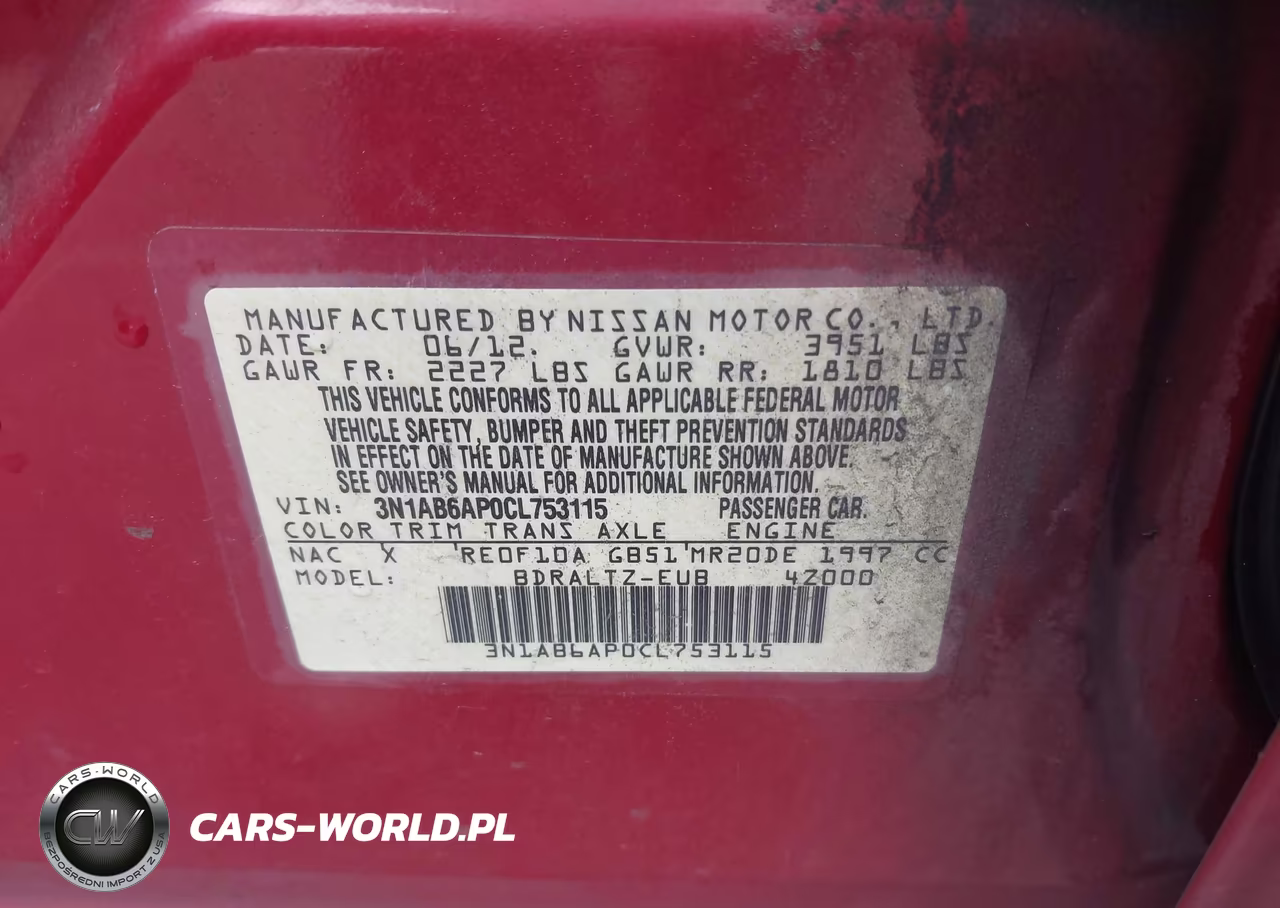 2012 Nissan Sentra 2.0 S VIN:3N1AB6AP0CL753115 - 9