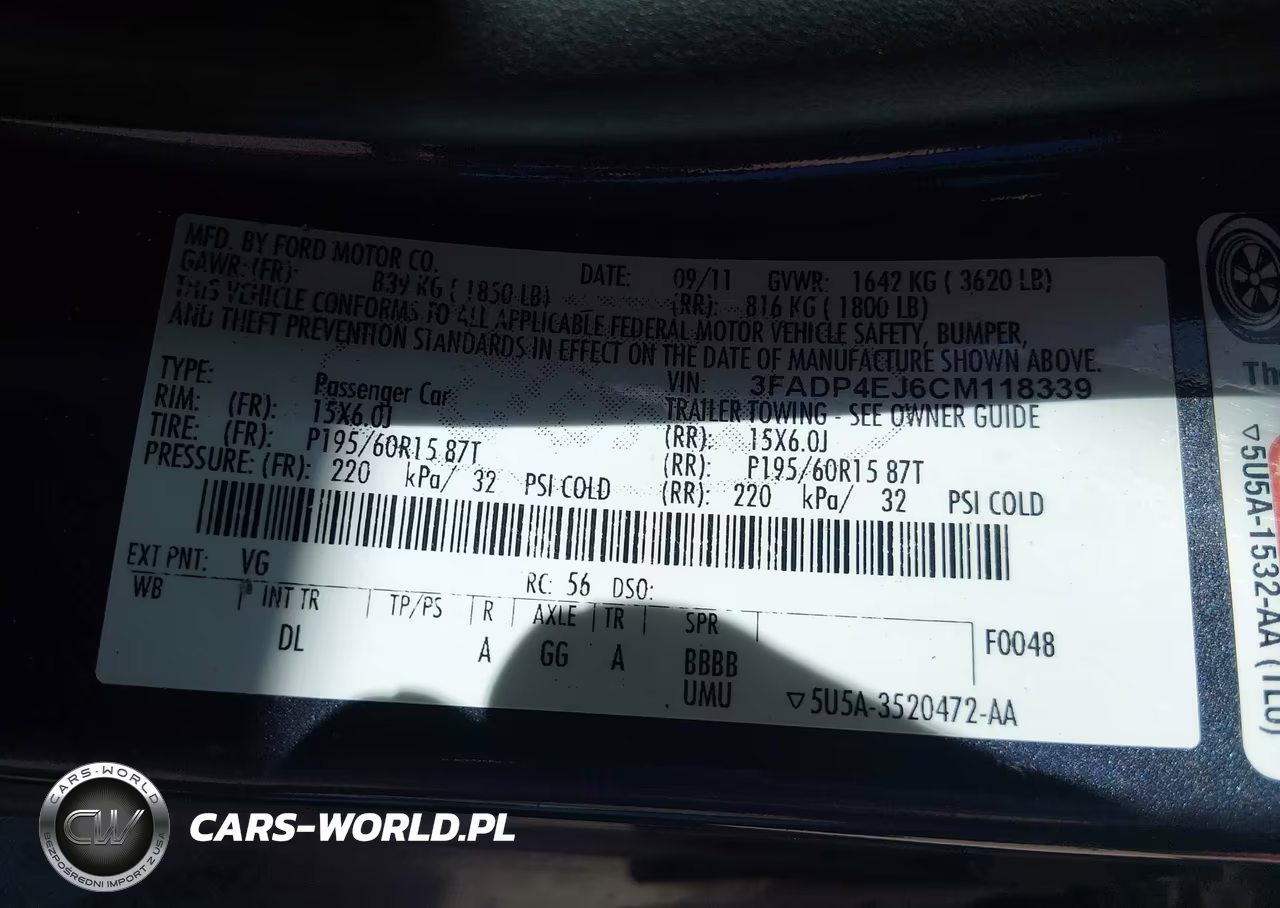 2012 Ford Fiesta Se VIN:3FADP4EJ6CM118339 - 9