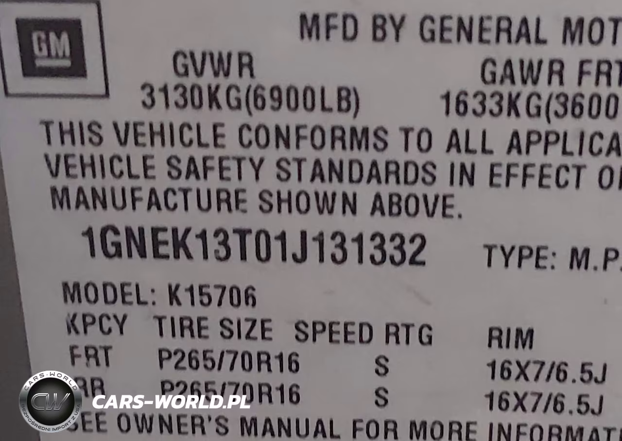 2001 Chevrolet Tahoe Lt VIN:1GNEK13T01J131332 - 9