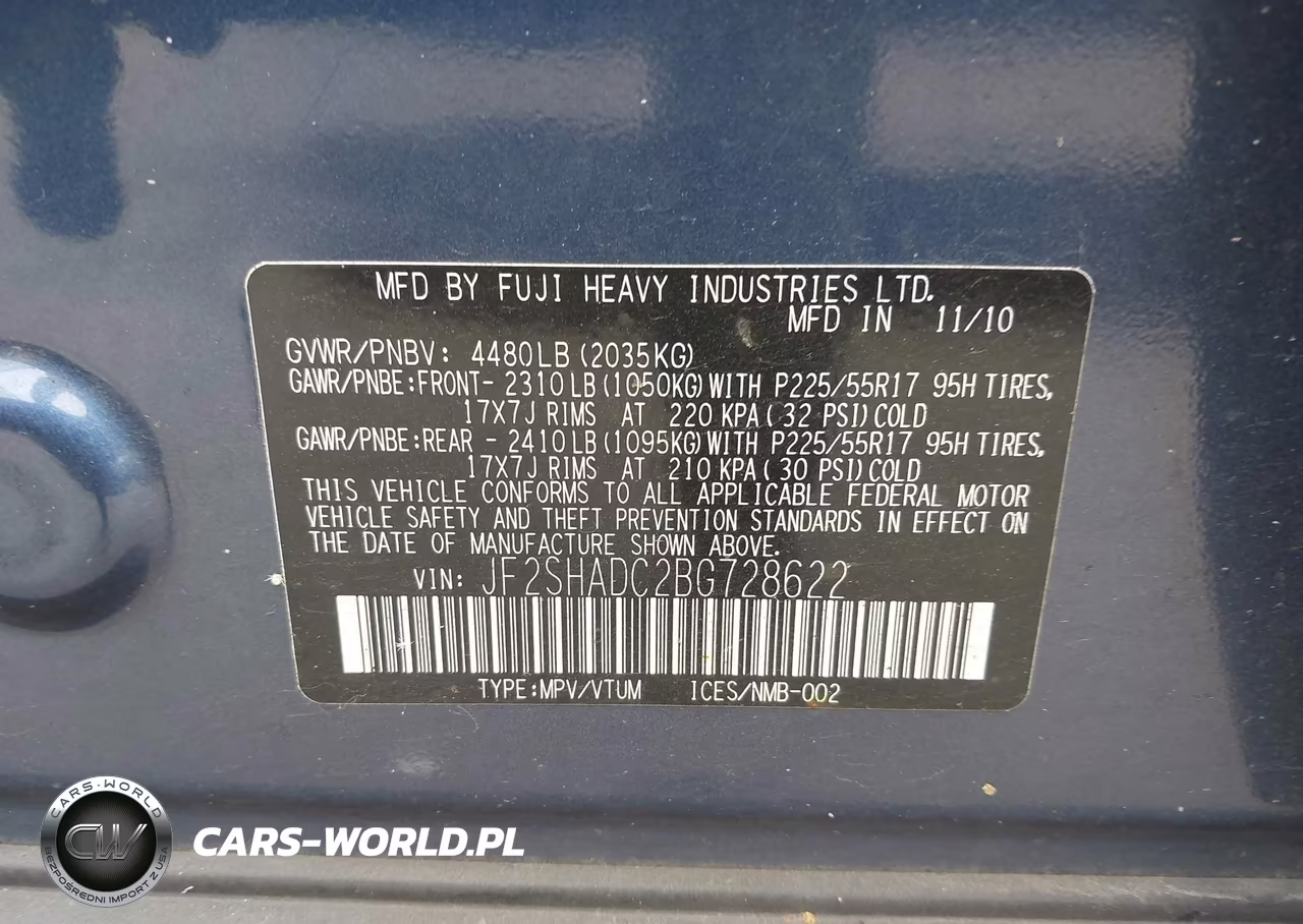 2011 Subaru Forester 2.5X Premium VIN:JF2SHADC2BG728622 - 9