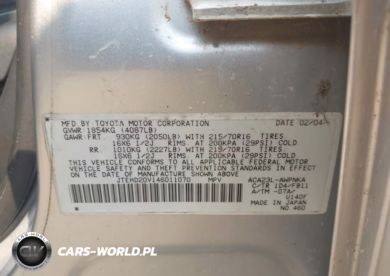 2004 Toyota Rav4 VIN:JTEHD20V146011070 - 9