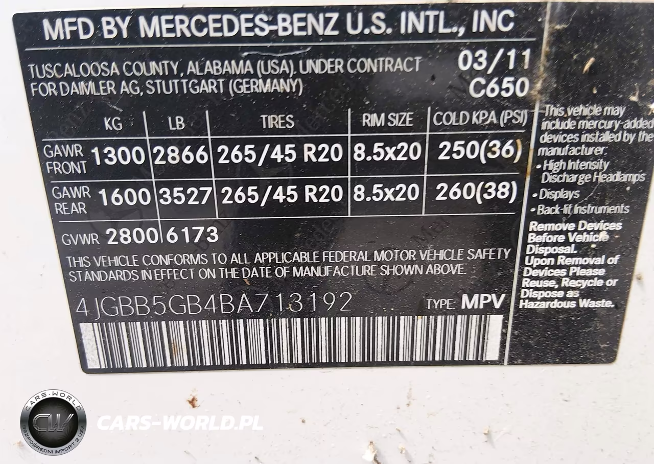 2011 Mercedes-Benz Ml 350 VIN:4JGBB5GB4BA713192 - 9