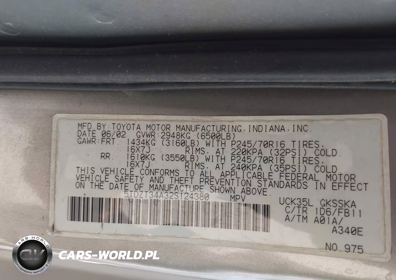 2002 Toyota Sequoia Sr5 V8 VIN:5TDZT34A32S124380 - 9