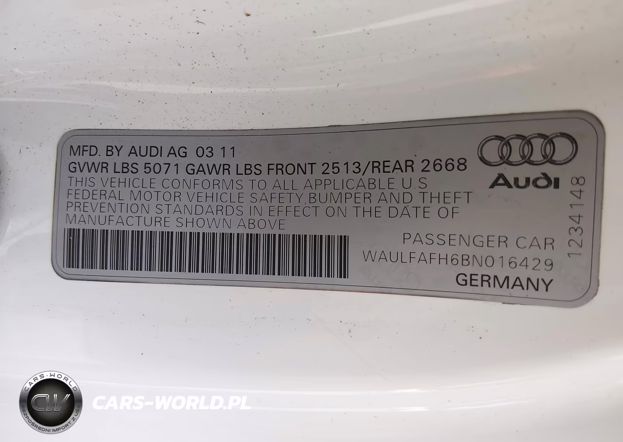 2011 Audi A5 2.0T Premium VIN:WAULFAFH6BN016429 - 9