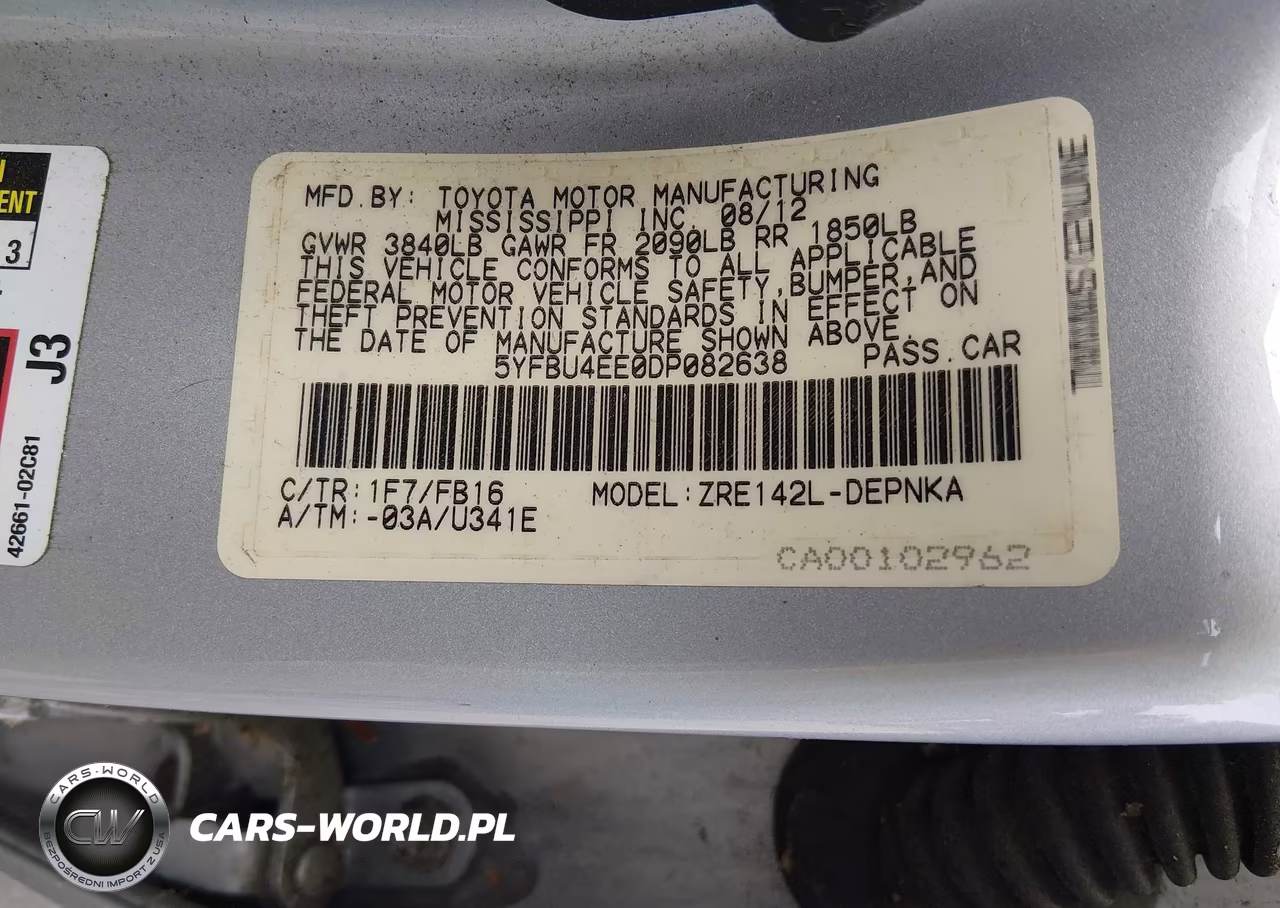 2013 Toyota Corolla Le VIN:5YFBU4EE0DP082638 - 9