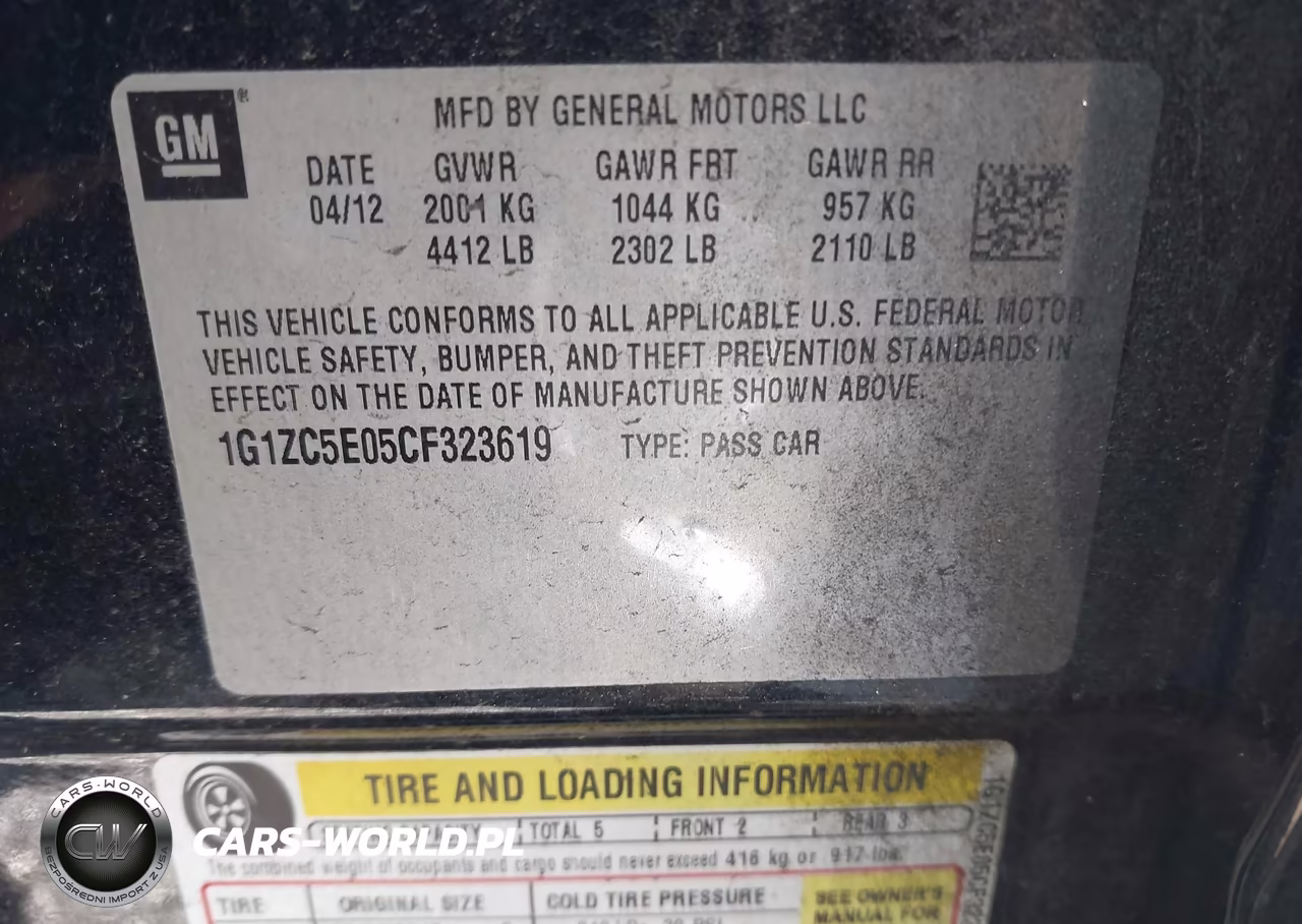 2012 Chevrolet Malibu 1Lt VIN:1G1ZC5E05CF323619 - 9