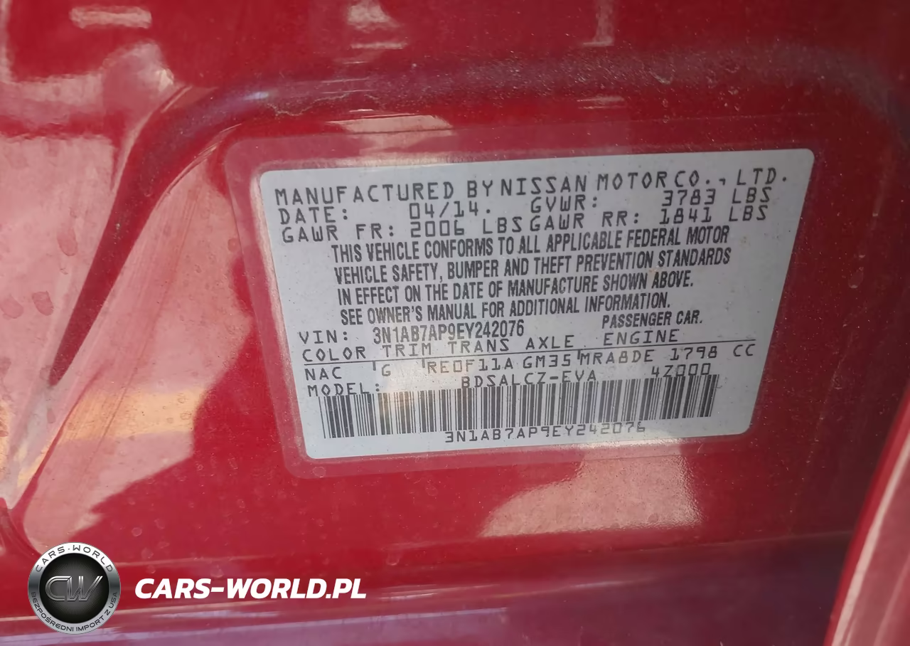 2014 Nissan Sentra S VIN:3N1AB7AP9EY242076 - 9