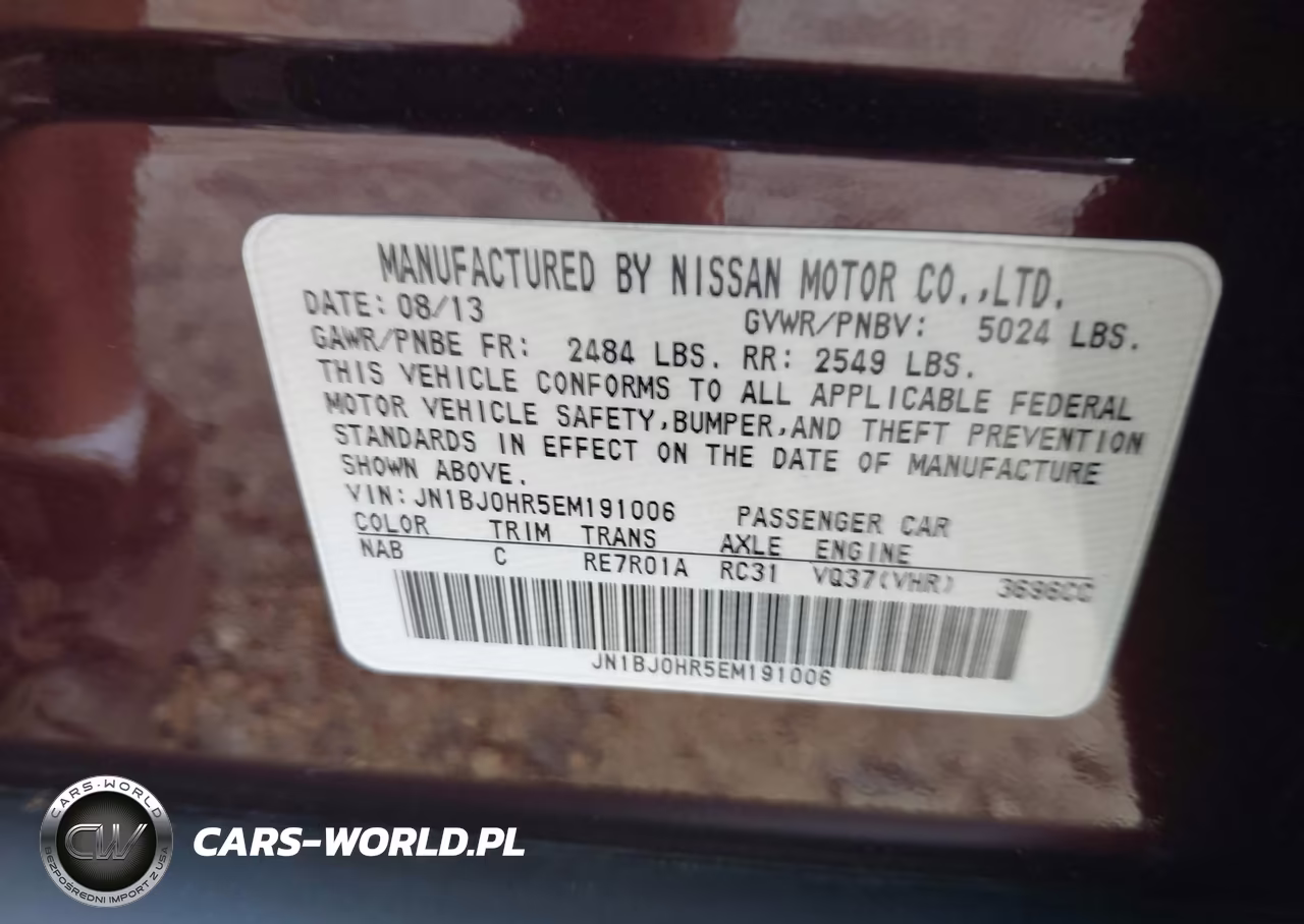 2014 Infiniti Qx50 Journey VIN:JN1BJ0HR5EM191006 - 9