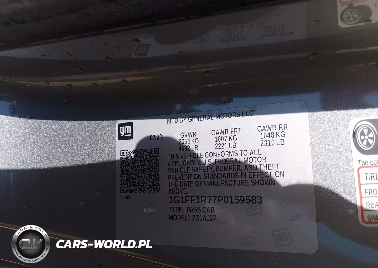 2023 Chevrolet Camaro VIN:1G1FF1R77P0159583 - 9