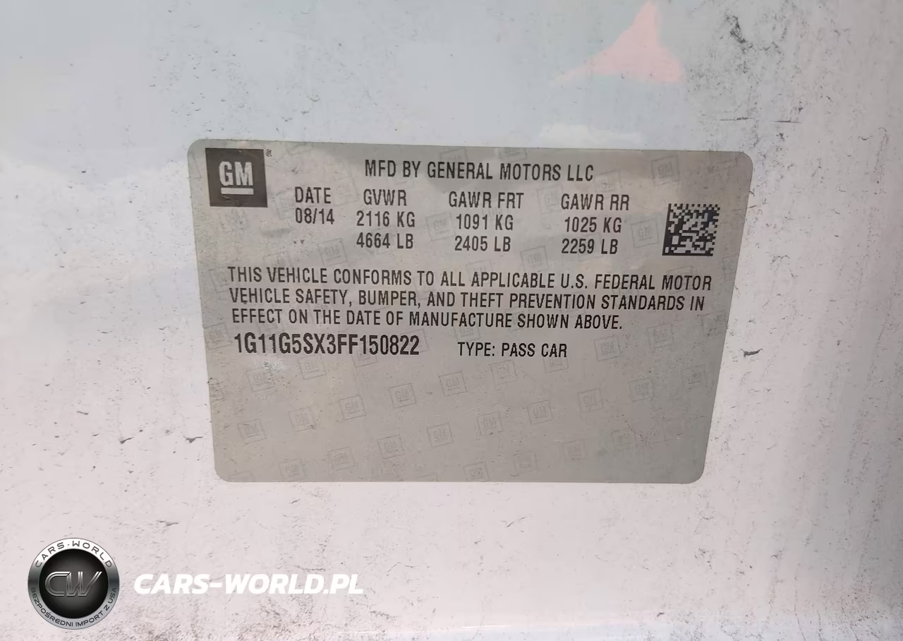 2015 Chevrolet Malibu 2Lz VIN:1G11G5SX3FF150822 - 9