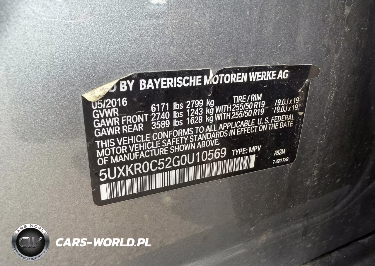 2016 BMW X5 xDrive35I VIN:5UXKR0C52G0U10569 - 9