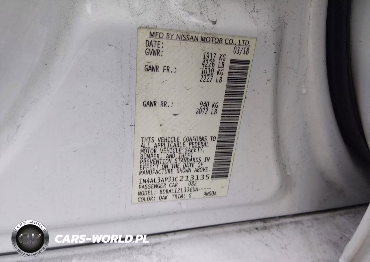 2018 Nissan Altima 2.5 Sv VIN:1N4AL3AP3JC213135 - 9