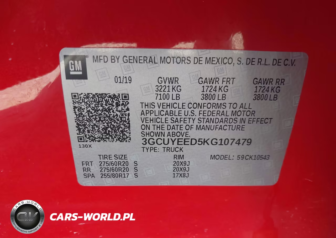 2019 Chevrolet Silverado 1500 Rst VIN:3GCUYEED5KG107479 - 9