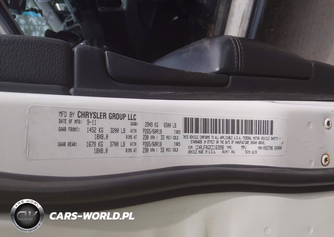 2012 Jeep Grand Cherokee Laredo VIN:1C4RJFAG2CC163996 - 9