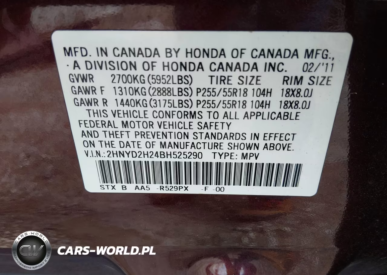 2011 Acura Mdx VIN:2HNYD2H24BH525290 - 9