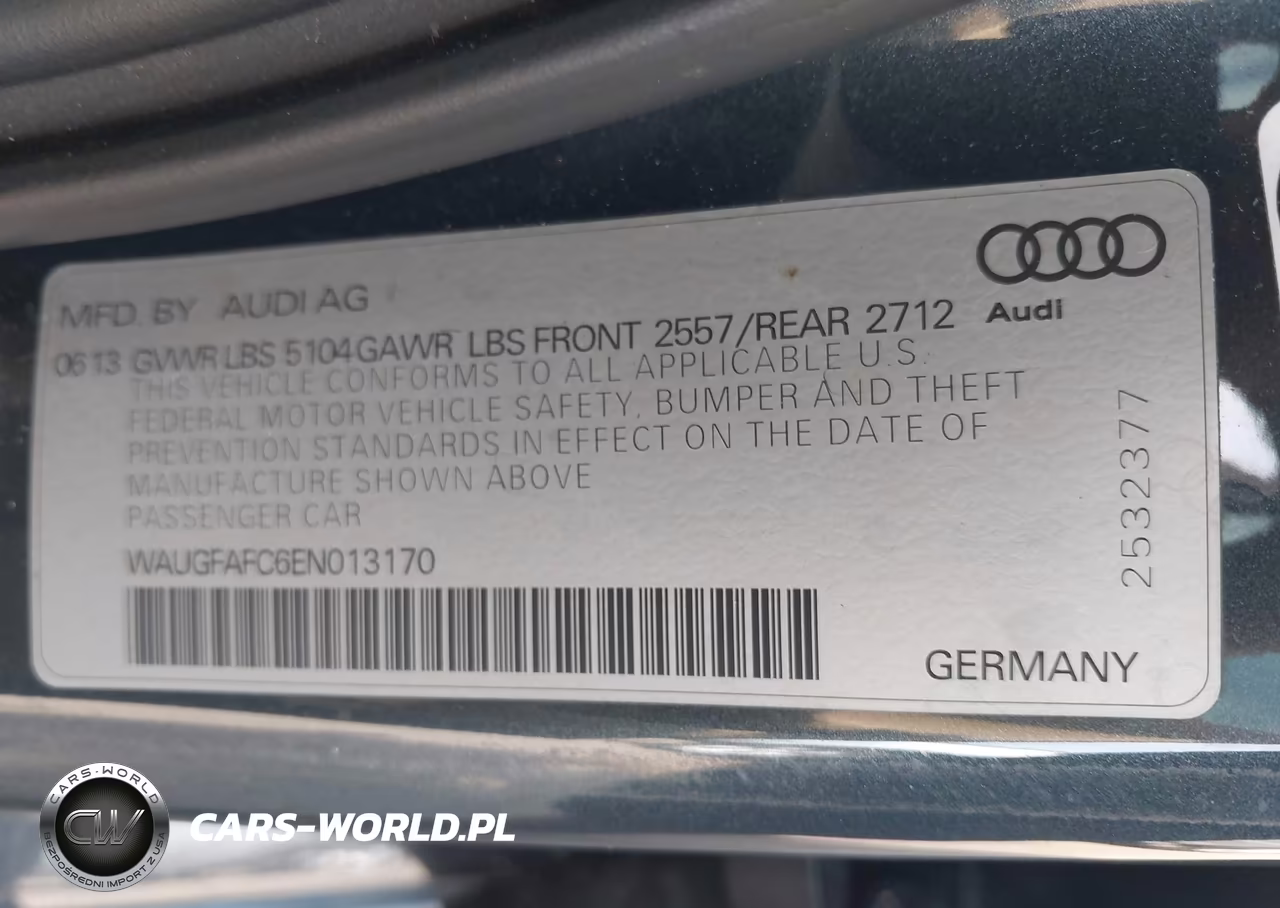 2014 Audi A6 2.0T Premium VIN:WAUGFAFC6EN013170 - 9
