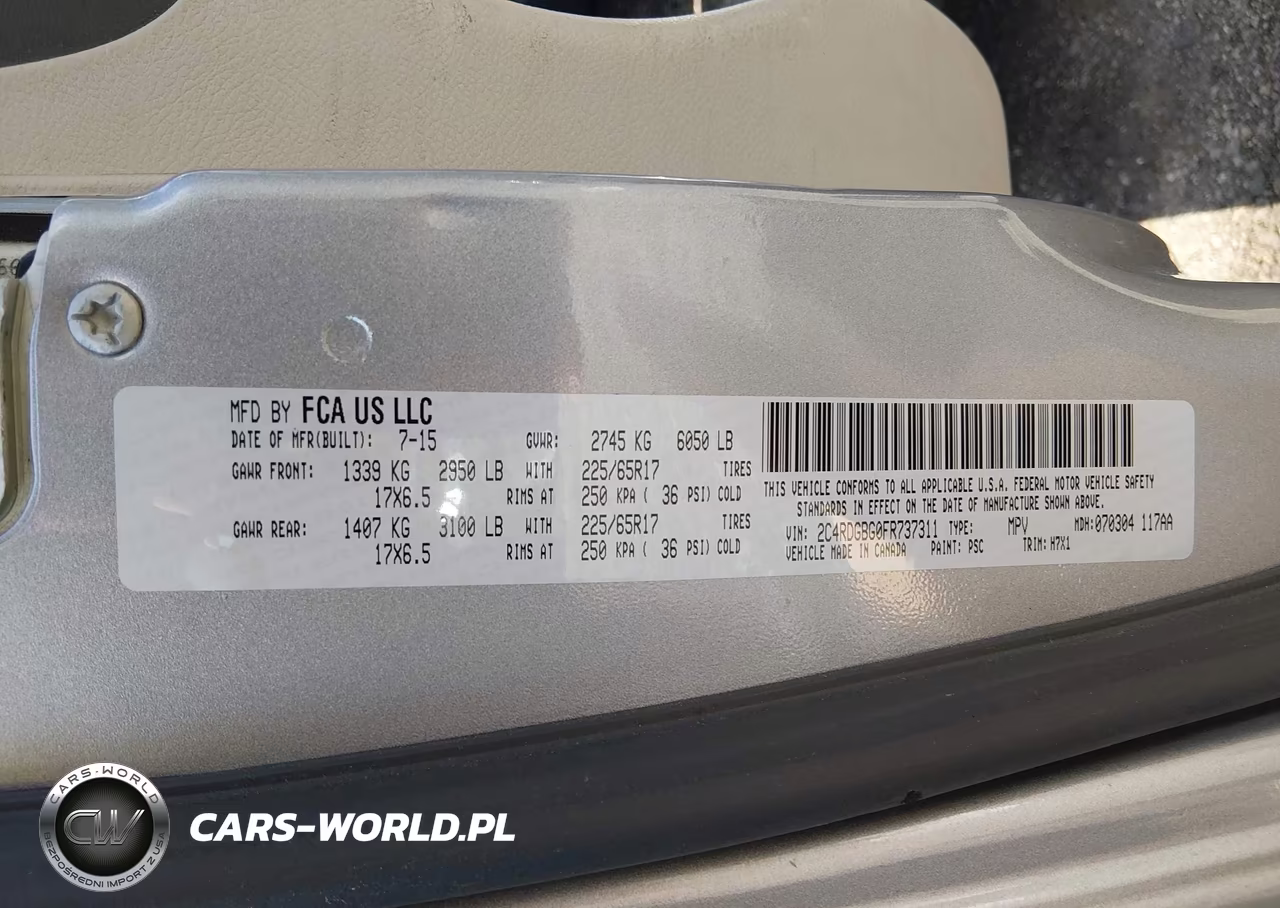 2015 Dodge Grand Caravan American Value Pkg VIN:2C4RDGBG0FR737311 - 9