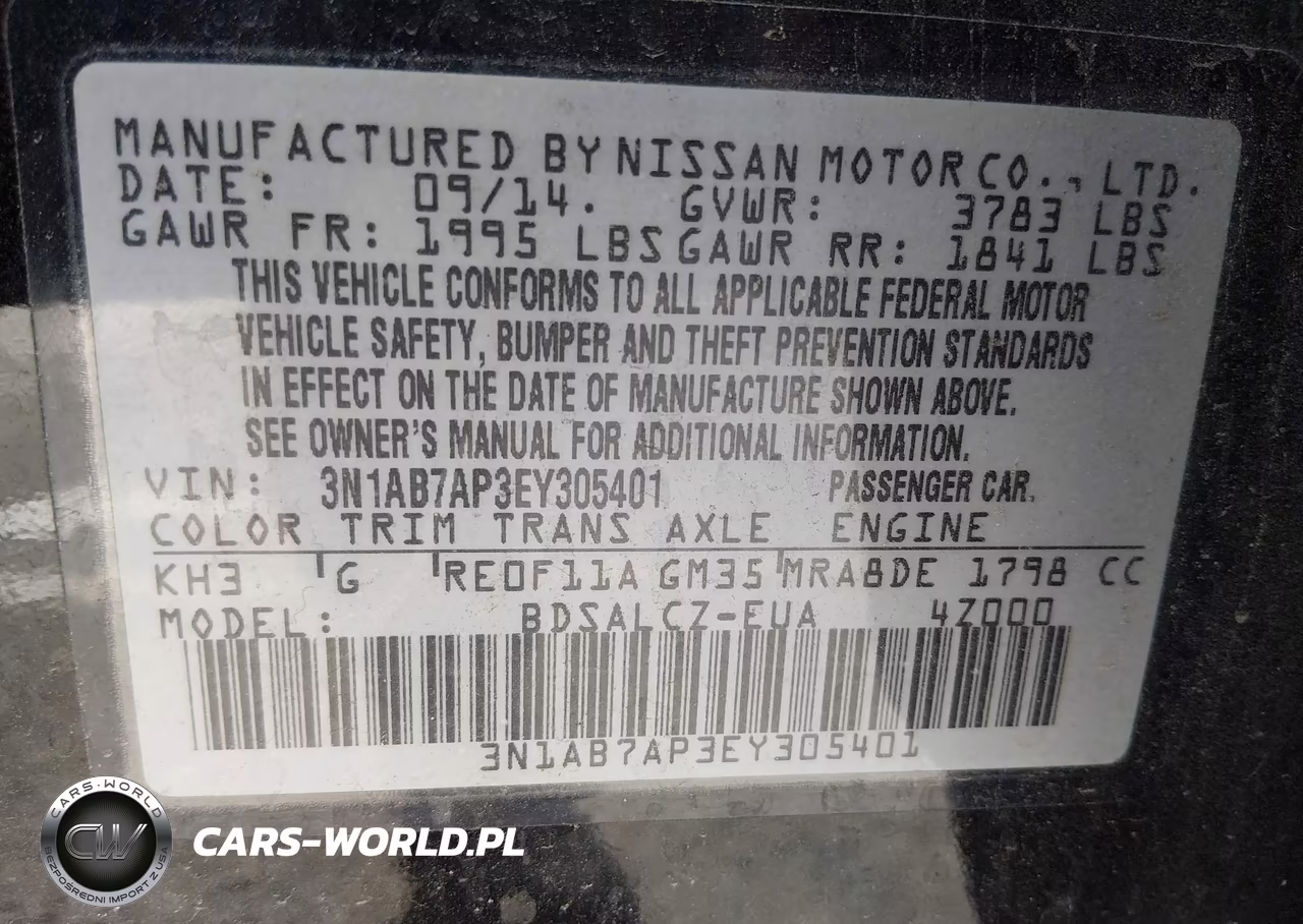 2014 Nissan Sentra S VIN:3N1AB7AP3EY305401 - 9