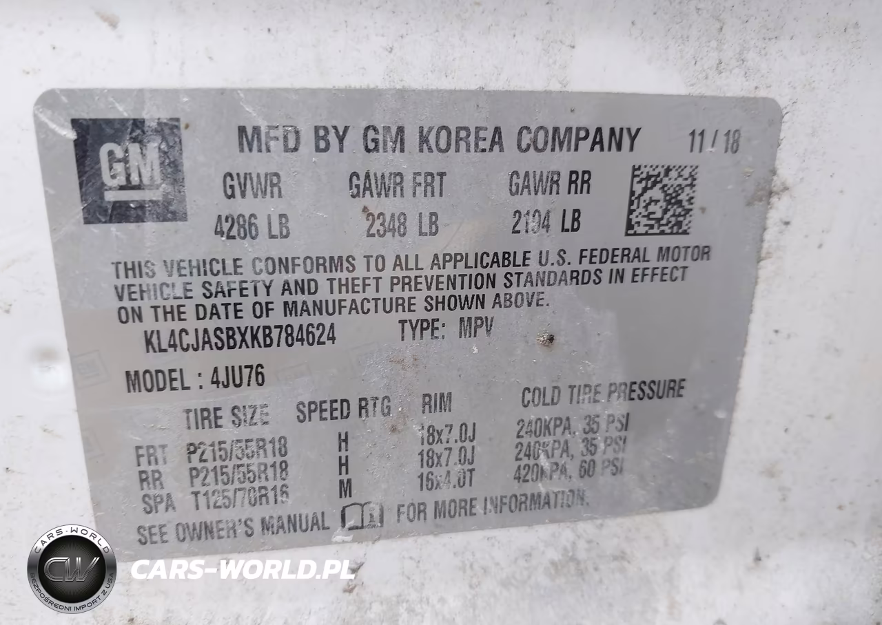 2019 Buick Encore Fwd Preferred VIN:KL4CJASBXKB784624 - 9