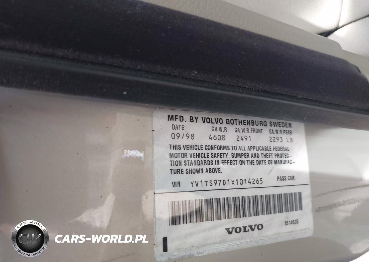 1999 Volvo S80 2.9 VIN:YV1TS97D1X1014265 - 9