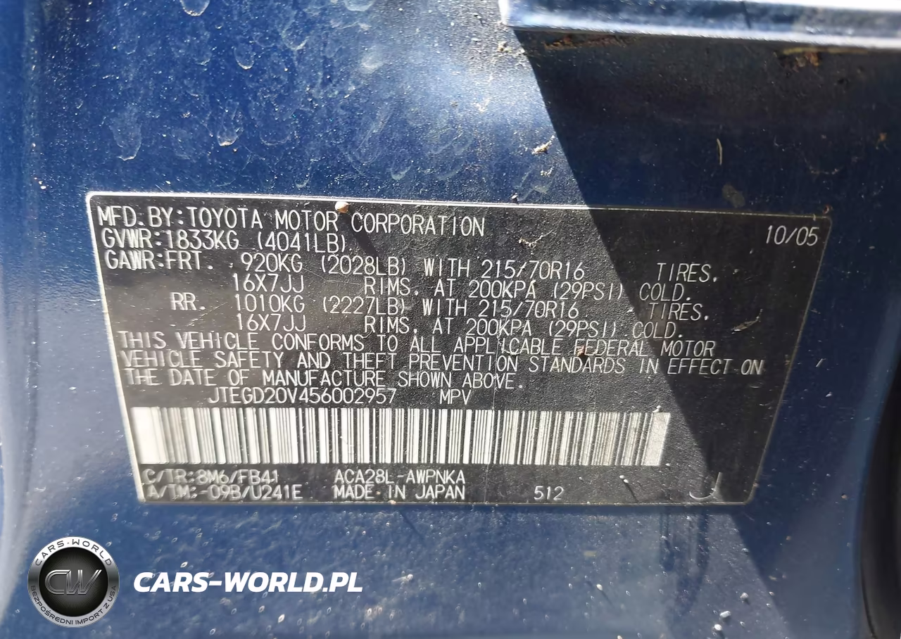 2005 Toyota Rav4 VIN:JTEGD20V456002957 - 9