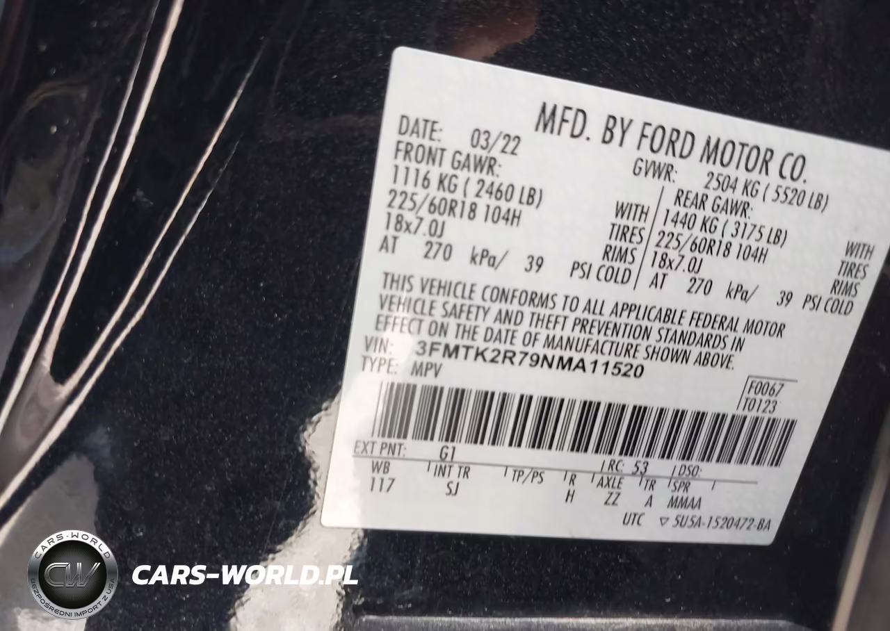 2022 Ford Mustang Mach-E California Route 1 VIN:3FMTK2R79NMA11520 - 9