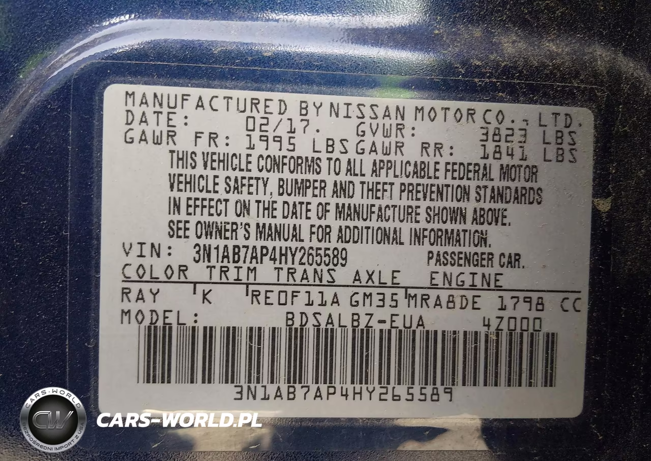 2017 Nissan Sentra S VIN:3N1AB7AP4HY265589 - 9