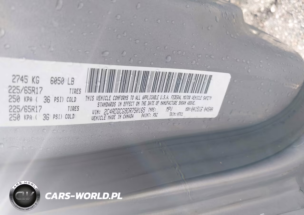 2013 Dodge Grand Caravan Sxt VIN:2C4RDGCG9DR750165 - 9