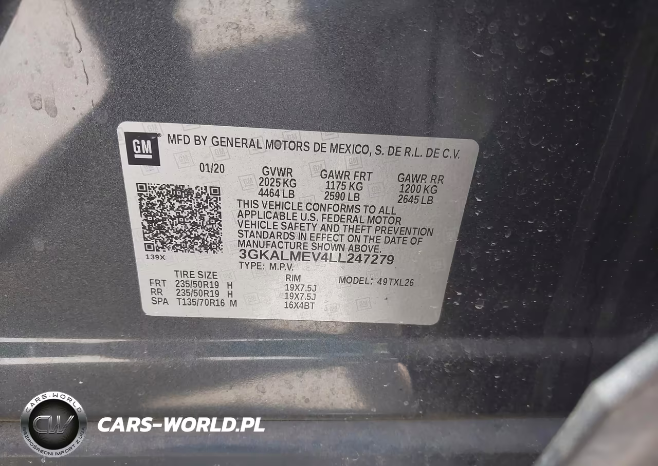 2020 GMC Terrain Fwd Sle VIN:3GKALMEV4LL247279 - 9