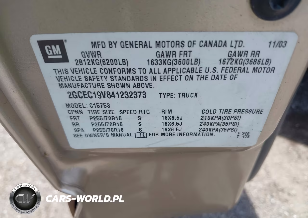 2004 Chevrolet Silverado 1500 Ls VIN:2GCEC19V841232373 - 9