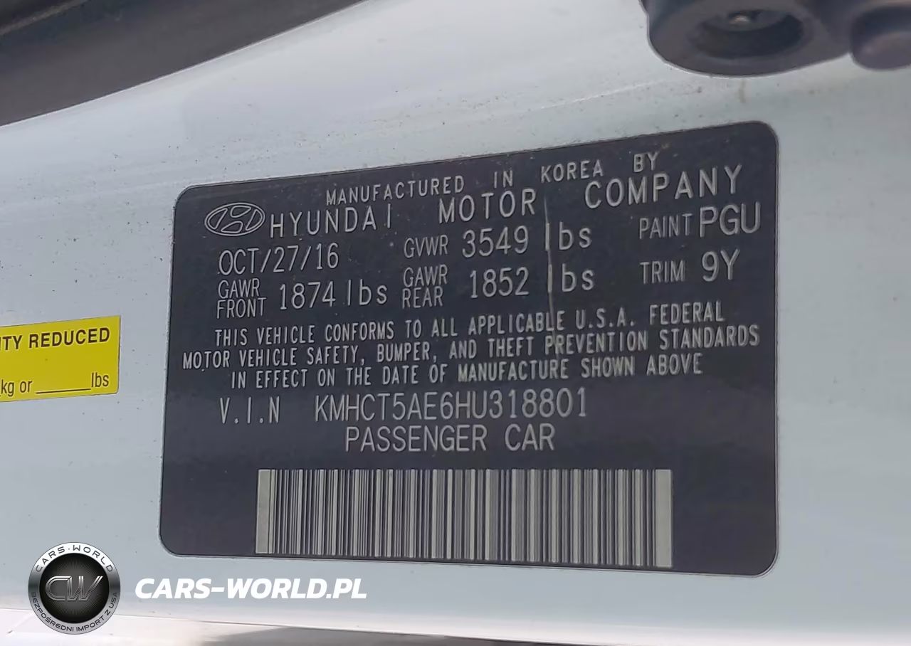 2017 Hyundai Accent Se VIN:KMHCT5AE6HU318801 - 9