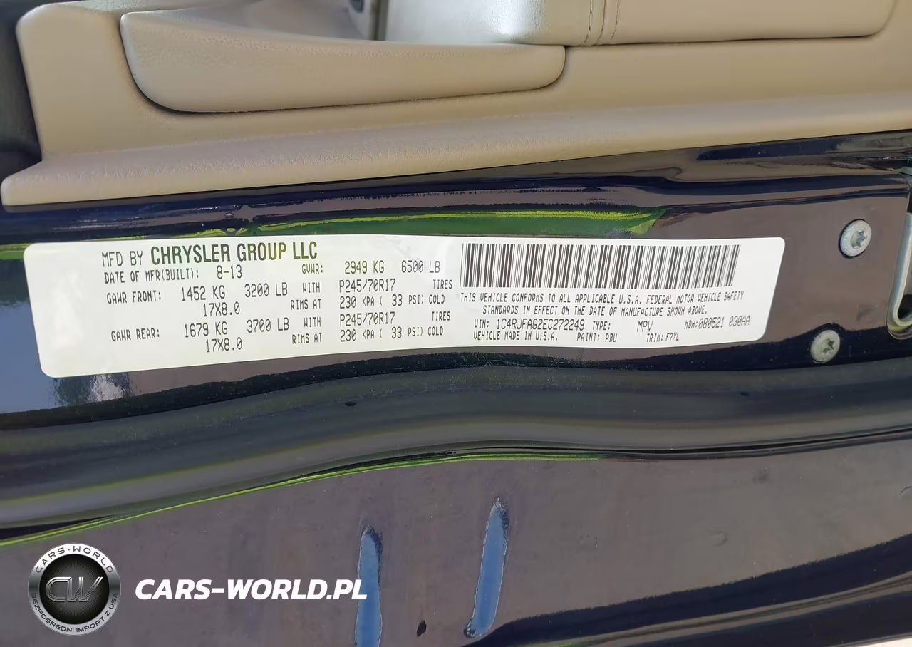 2014 Jeep Grand Cherokee Laredo VIN:1C4RJFAG2EC272249 - 9