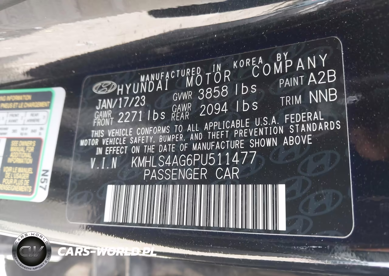 2023 Hyundai Elantra Sel VIN:KMHLS4AG6PU511477 - 9