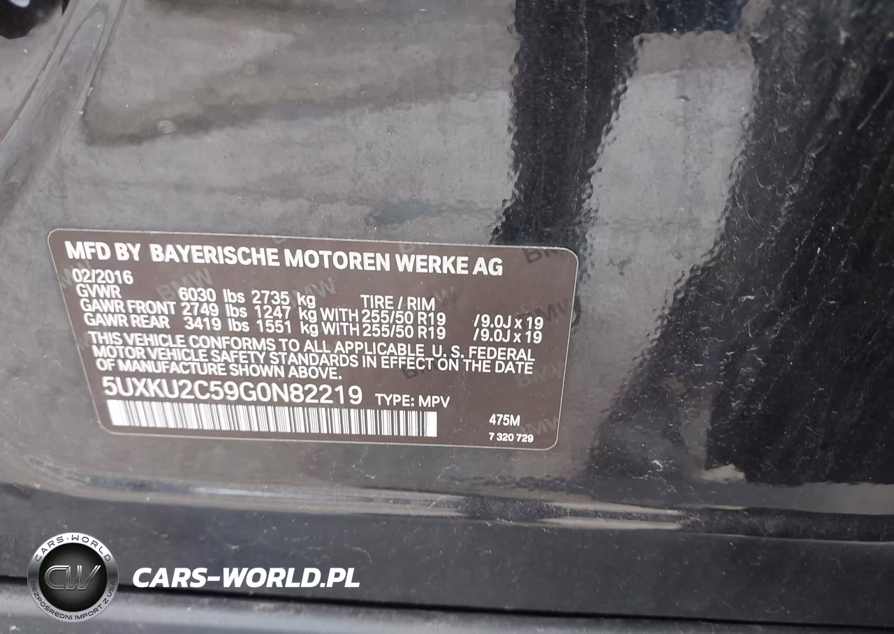 2016 BMW X6 xDrive35I VIN:5UXKU2C59G0N82219 - 9