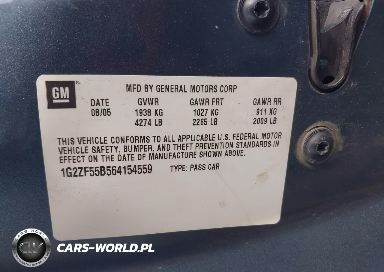 2006 Pontiac G6 VIN:1G2ZF55B564154559 - 9
