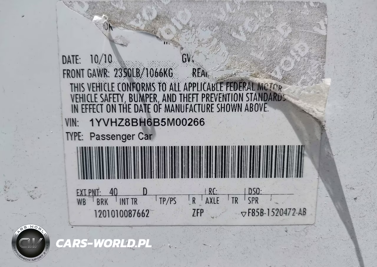2011 Mazda Mazda6 I Sport VIN:1YVHZ8BH6B5M00266 - 9