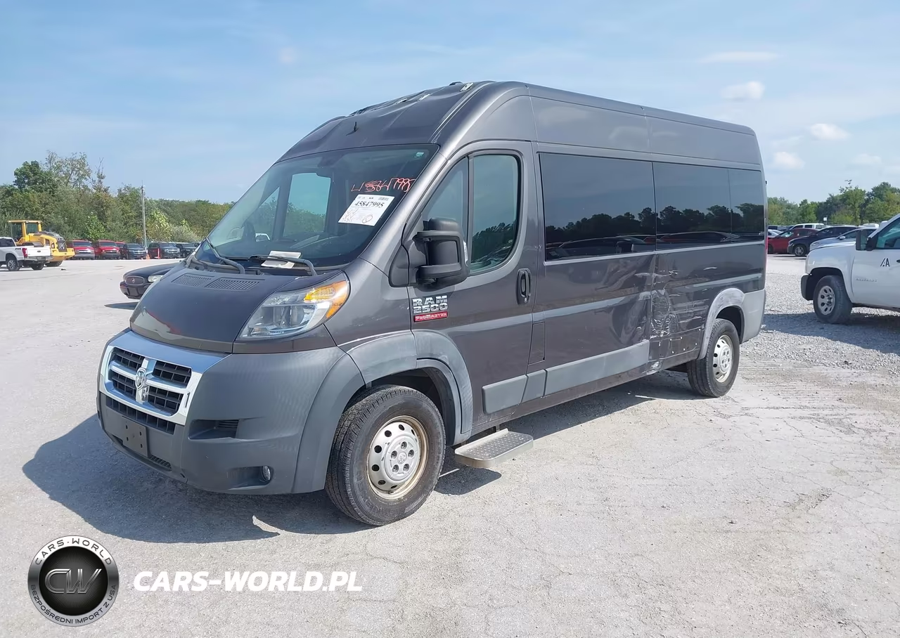 2017 Ram Promaster 2500 Window Van High Roof 159 Wb VIN:3C6TRVPGXHE524320 - 2