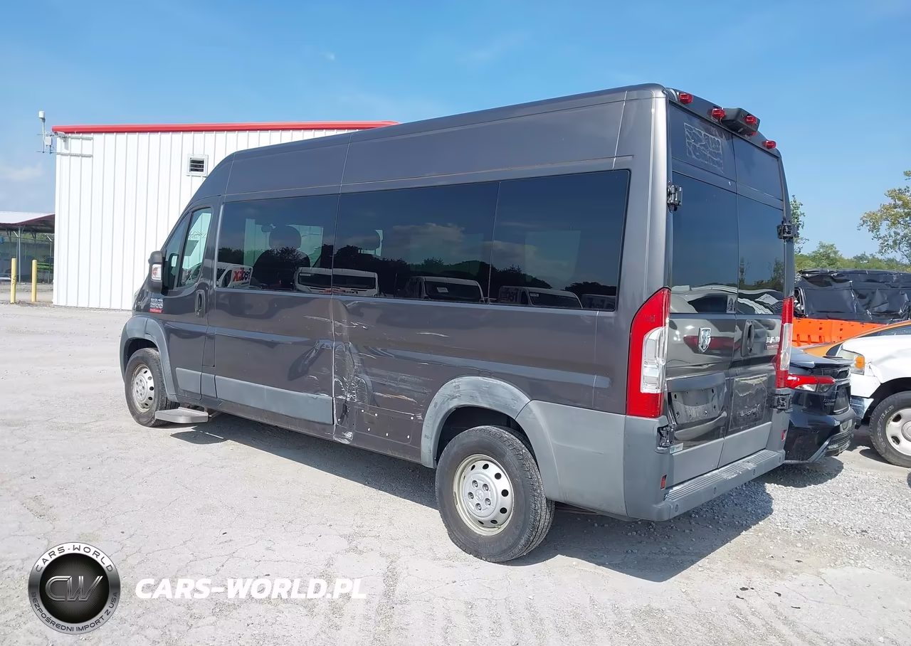 2017 Ram Promaster 2500 Window Van High Roof 159 Wb VIN:3C6TRVPGXHE524320 - 3