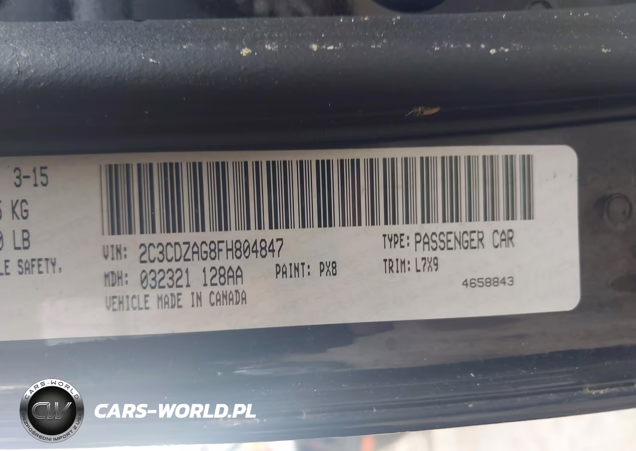 2015 Dodge Challenger Sxt VIN:2C3CDZAG8FH804847 - 9