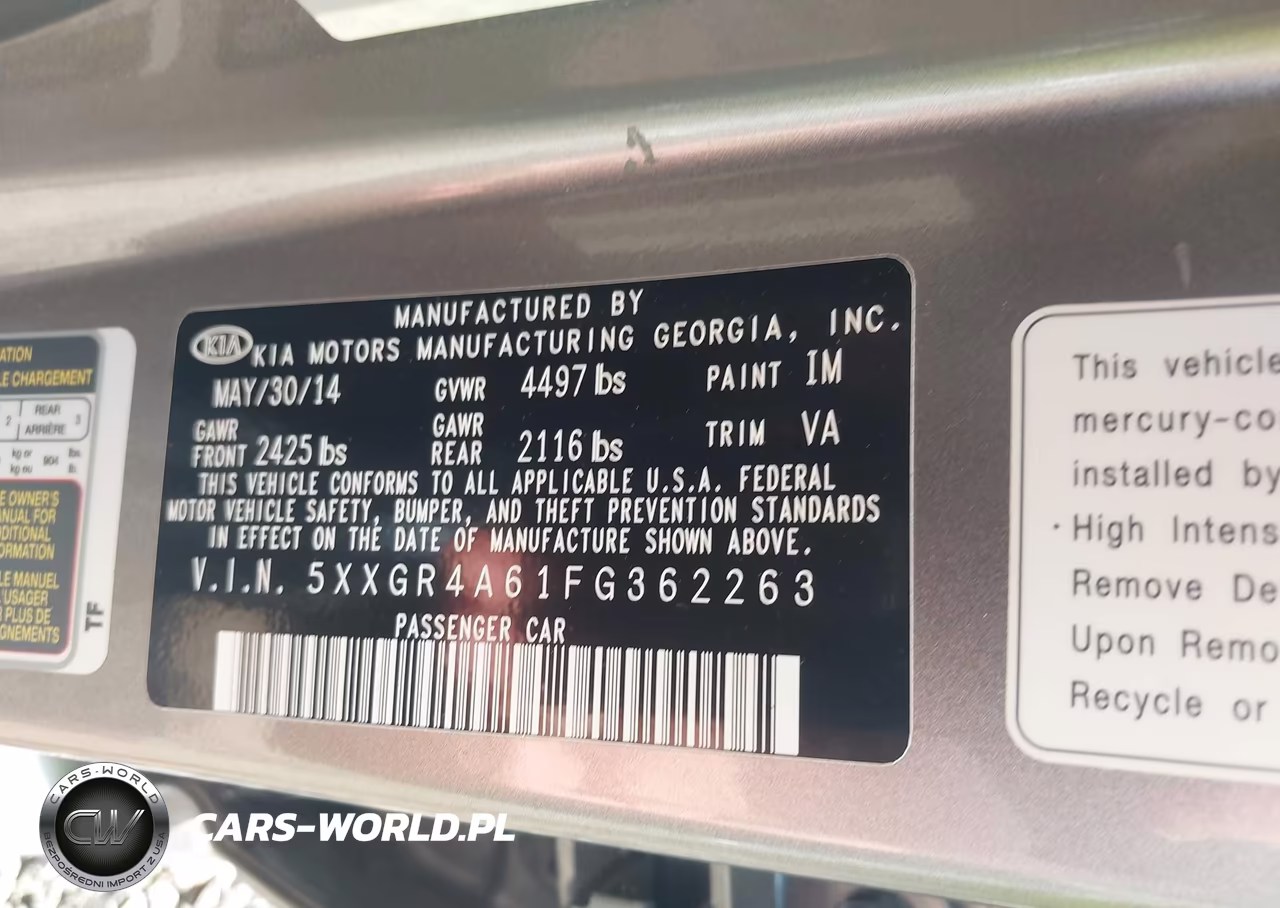2015 Kia Optima Sxl Turbo VIN:5XXGR4A61FG362263 - 9