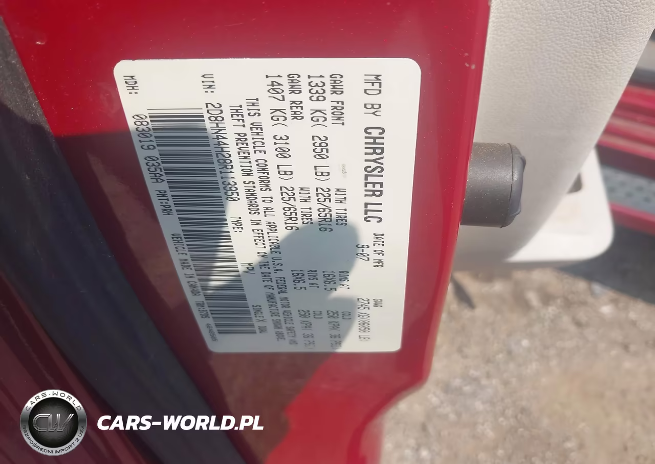 2008 Dodge Grand Caravan Se VIN:2D8HN44H28R113950 - 9