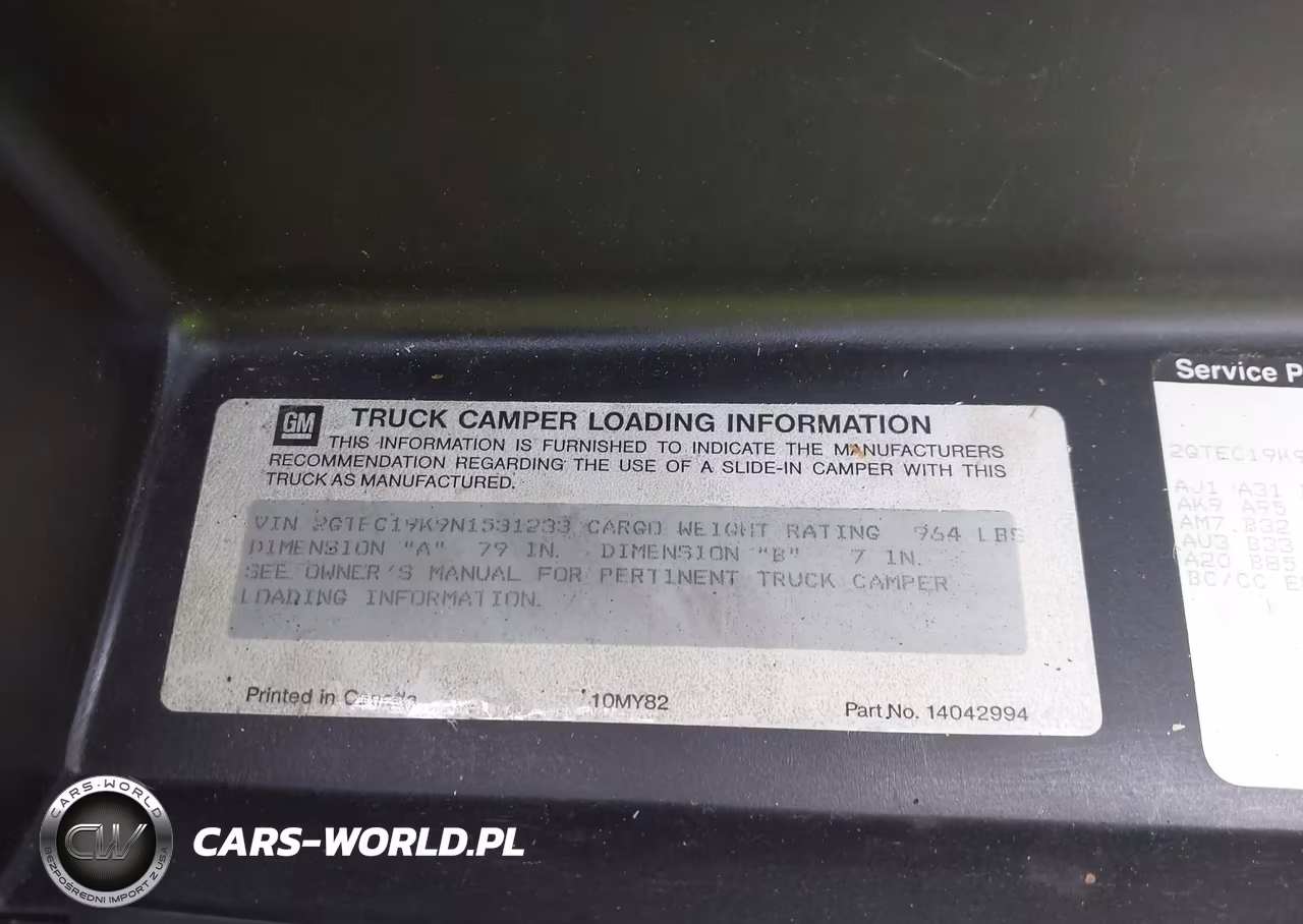 1992 GMC Sierra C1500 VIN:2GTEC19K9N1531233 - 9