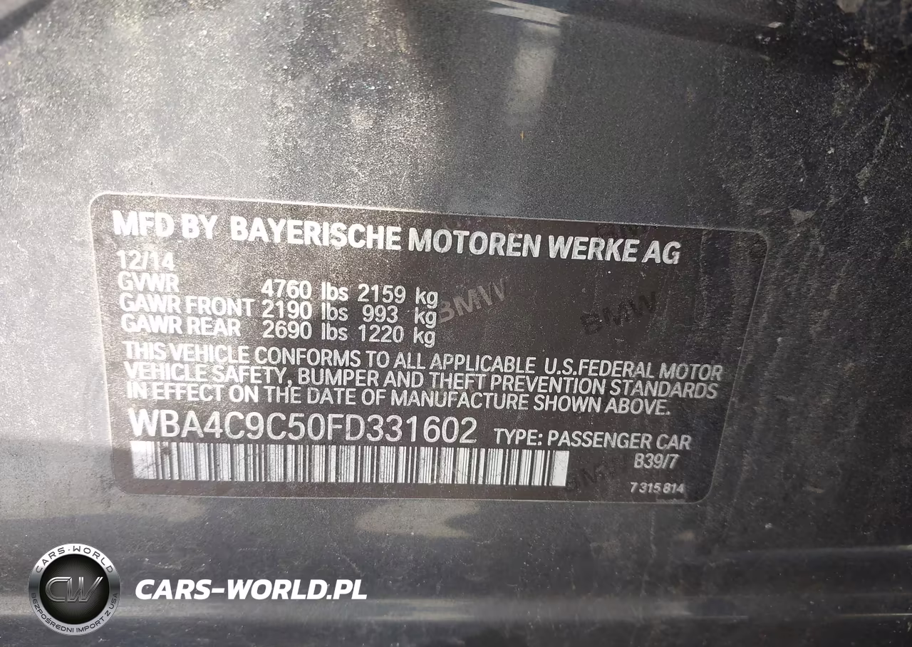 2015 BMW 428 Gran Coupe xDrive VIN:WBA4C9C50FD331602 - 9